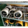 Wheels for electric stacker and pallet truck including PU nylon and rubber